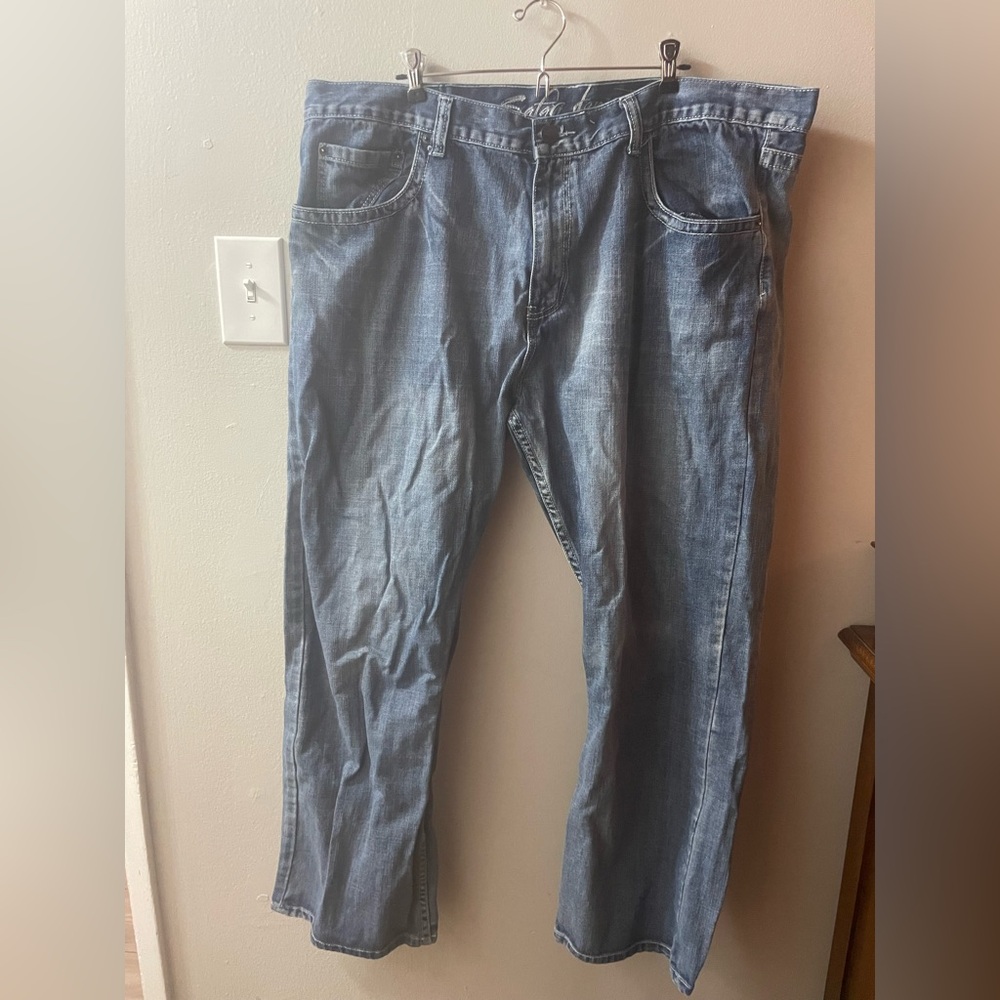Men’s Safari Denim Boot cut jeans size 44x32 Tote4